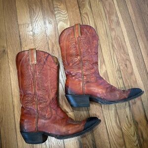 Brown Leather Cowboy Boots